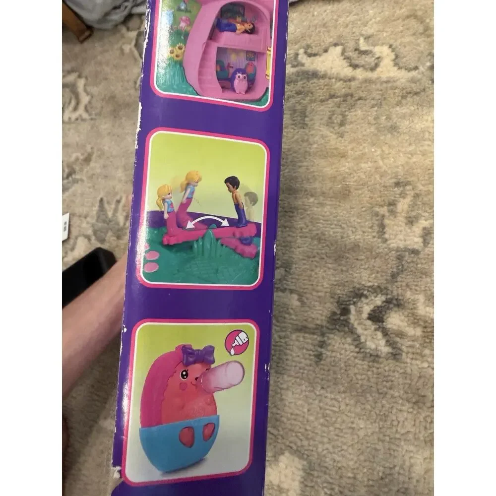 Polly Pocket Hedgehodge Mom & Baby Toy NEW Open Box